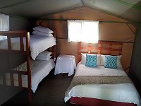 Tents on Stilts - Inside view Tents on Stilts - Inside view